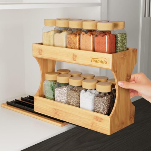 Teamkio Bamboo Spice Rack
